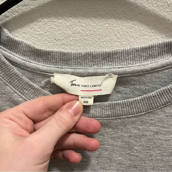 Vince Camuto Two Floral‎ Embroidered Sweatshirt Casual Cute Vintage Pullover XXS - Picture 3 of 4